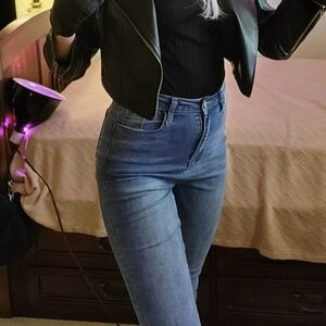 Shein high waisted skinny jeans